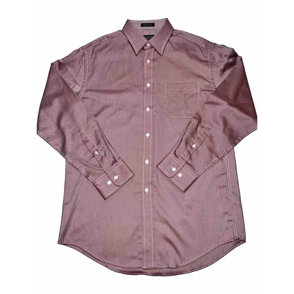 Pendleton Bridgeport Shirt Mens Size M Red Long Sleeve Button Down Dress Pocket